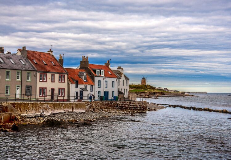 A view of St Monans in Scotland, highlighting the local scenery as a great place to get married and have a wedding.